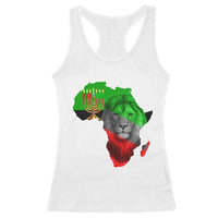 Happy Kwanzaa Lion Racerback Tank Top African Heritage Pride Gift For Men - Wonder Print Shop