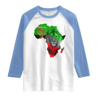 Happy Kwanzaa Lion Raglan Shirt African Heritage Pride Gift For Men - Wonder Print Shop