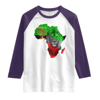 Happy Kwanzaa Lion Raglan Shirt African Heritage Pride Gift For Men - Wonder Print Shop