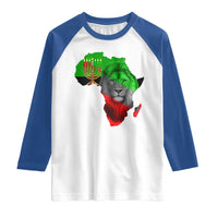 Happy Kwanzaa Lion Raglan Shirt African Heritage Pride Gift For Men - Wonder Print Shop