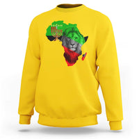 Happy Kwanzaa Lion Sweatshirt African Heritage Pride Gift For Men - Wonder Print Shop