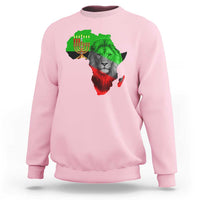 Happy Kwanzaa Lion Sweatshirt African Heritage Pride Gift For Men - Wonder Print Shop