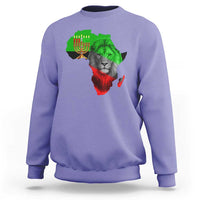 Happy Kwanzaa Lion Sweatshirt African Heritage Pride Gift For Men - Wonder Print Shop