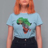 Happy Kwanzaa Lion T Shirt For Women African Heritage Pride Gift For Men - Wonder Print Shop
