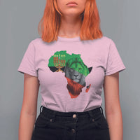 Happy Kwanzaa Lion T Shirt For Women African Heritage Pride Gift For Men - Wonder Print Shop