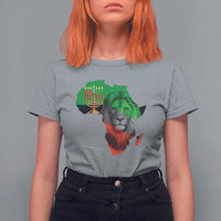 Happy Kwanzaa Lion T Shirt For Women African Heritage Pride Gift For Men - Wonder Print Shop