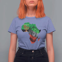 Happy Kwanzaa Lion T Shirt For Women African Heritage Pride Gift For Men - Wonder Print Shop
