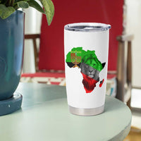 Happy Kwanzaa Lion Tumbler Cup African Heritage Pride Gift For Men - Wonder Print Shop
