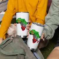 Happy Kwanzaa Lion Tumbler Cup African Heritage Pride Gift For Men - Wonder Print Shop