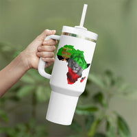 Happy Kwanzaa Lion Tumbler With Handle African Heritage Pride Gift For Men - Wonder Print Shop
