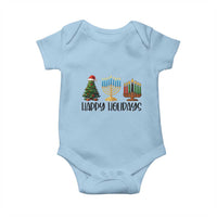 Christmas Hanukkah Kwanzaa Celebration Gift Baby Onesie Happy Holidays - Wonder Print Shop