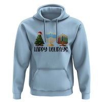 Christmas Hanukkah Kwanzaa Celebration Gift Hoodie Happy Holidays - Wonder Print Shop