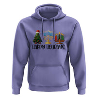Christmas Hanukkah Kwanzaa Celebration Gift Hoodie Happy Holidays - Wonder Print Shop