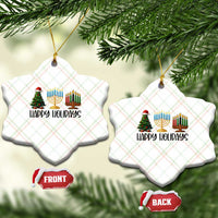 Christmas Hanukkah Kwanzaa Celebration Gift Ceramic Ornament Happy Holidays - Wonder Print Shop