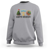 Christmas Hanukkah Kwanzaa Celebration Gift Sweatshirt Happy Holidays - Wonder Print Shop