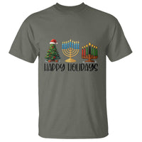 Christmas Hanukkah Kwanzaa Celebration Gift T Shirt Happy Holidays - Wonder Print Shop