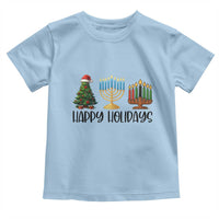 Christmas Hanukkah Kwanzaa Celebration Gift Toddler T Shirt Happy Holidays - Wonder Print Shop