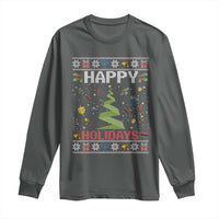 Happy Holidays For All Christmas Hanukkah Kwanzaa Gift Long Sleeve Shirt - Wonder Print Shop