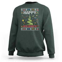 Happy Holidays For All Christmas Hanukkah Kwanzaa Gift Sweatshirt - Wonder Print Shop
