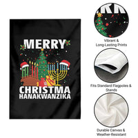 Merry Christmahanakwanzika Garden Flag Christmas Hanukkah Kwanzaa Celebration Gift - Wonder Print Shop