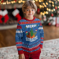 Merry Christmahanakwanzika Hanukkah Ugly Sweater Christmas Chanukkah Kwanzaa Celebration Gift - Wonder Print Shop