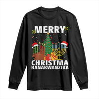 Merry Christmahanakwanzika Long Sleeve Shirt Christmas Hanukkah Kwanzaa Celebration Gift - Wonder Print Shop