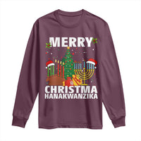 Merry Christmahanakwanzika Long Sleeve Shirt Christmas Hanukkah Kwanzaa Celebration Gift - Wonder Print Shop