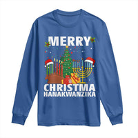 Merry Christmahanakwanzika Long Sleeve Shirt Christmas Hanukkah Kwanzaa Celebration Gift - Wonder Print Shop