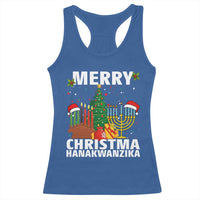 Merry Christmahanakwanzika Racerback Tank Top Christmas Hanukkah Kwanzaa Celebration Gift - Wonder Print Shop