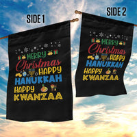Celebrate All Holidays Merry Christmas Hanukkah Kwanzaa Gift Garden Flag - Wonder Print Shop