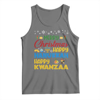 Celebrate All Holidays Merry Christmas Hanukkah Kwanzaa Gift Tank Top - Wonder Print Shop