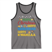 Celebrate All Holidays Merry Christmas Hanukkah Kwanzaa Gift Tank Top - Wonder Print Shop