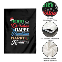 Funny Christmas Hanukkah Kwanzaa Garden Flag December Holiday Gift - Wonder Print Shop