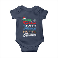 Funny Christmas Hanukkah Kwanzaa Baby Onesie December Holiday Gift - Wonder Print Shop