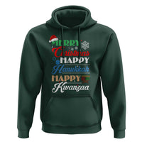 Funny Christmas Hanukkah Kwanzaa Hoodie December Holiday Gift - Wonder Print Shop