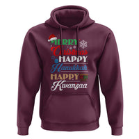 Funny Christmas Hanukkah Kwanzaa Hoodie December Holiday Gift - Wonder Print Shop