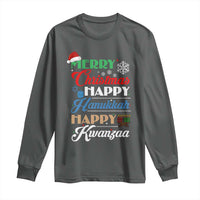 Funny Christmas Hanukkah Kwanzaa Long Sleeve Shirt December Holiday Gift - Wonder Print Shop