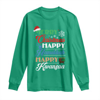 Funny Christmas Hanukkah Kwanzaa Long Sleeve Shirt December Holiday Gift - Wonder Print Shop