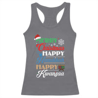 Funny Christmas Hanukkah Kwanzaa Racerback Tank Top December Holiday Gift - Wonder Print Shop