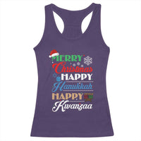 Funny Christmas Hanukkah Kwanzaa Racerback Tank Top December Holiday Gift - Wonder Print Shop