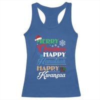 Funny Christmas Hanukkah Kwanzaa Racerback Tank Top December Holiday Gift - Wonder Print Shop