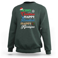 Funny Christmas Hanukkah Kwanzaa Sweatshirt December Holiday Gift - Wonder Print Shop