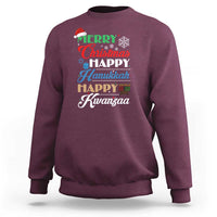 Funny Christmas Hanukkah Kwanzaa Sweatshirt December Holiday Gift - Wonder Print Shop