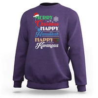 Funny Christmas Hanukkah Kwanzaa Sweatshirt December Holiday Gift - Wonder Print Shop