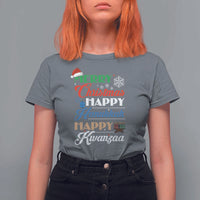 Funny Christmas Hanukkah Kwanzaa T Shirt For Women December Holiday Gift - Wonder Print Shop