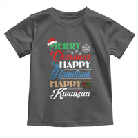 Funny Christmas Hanukkah Kwanzaa Toddler T Shirt December Holiday Gift - Wonder Print Shop