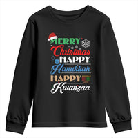 Funny Christmas Hanukkah Kwanzaa Youth Sweatshirt December Holiday Gift - Wonder Print Shop