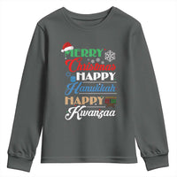 Funny Christmas Hanukkah Kwanzaa Youth Sweatshirt December Holiday Gift - Wonder Print Shop