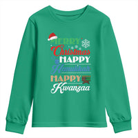Funny Christmas Hanukkah Kwanzaa Youth Sweatshirt December Holiday Gift - Wonder Print Shop