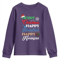 Funny Christmas Hanukkah Kwanzaa Youth Sweatshirt December Holiday Gift - Wonder Print Shop